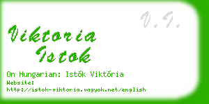 viktoria istok business card