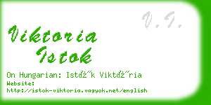 viktoria istok business card